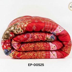 Red Floral Geometric